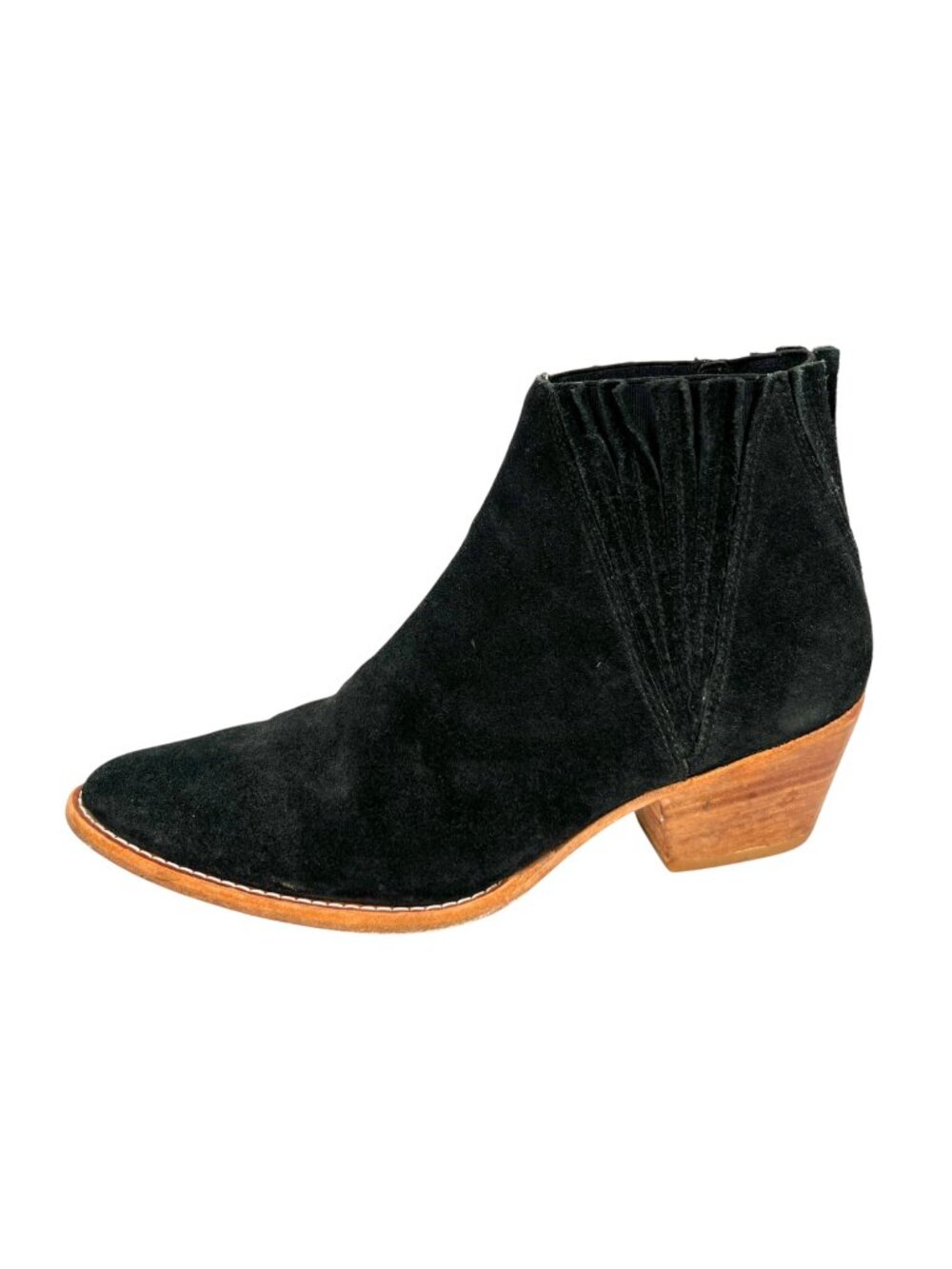 Free People Farylrobin Trill Western Black Suede Ankle Boots Size 9